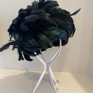 Feather Covered Bollman Americana Vintage Hat